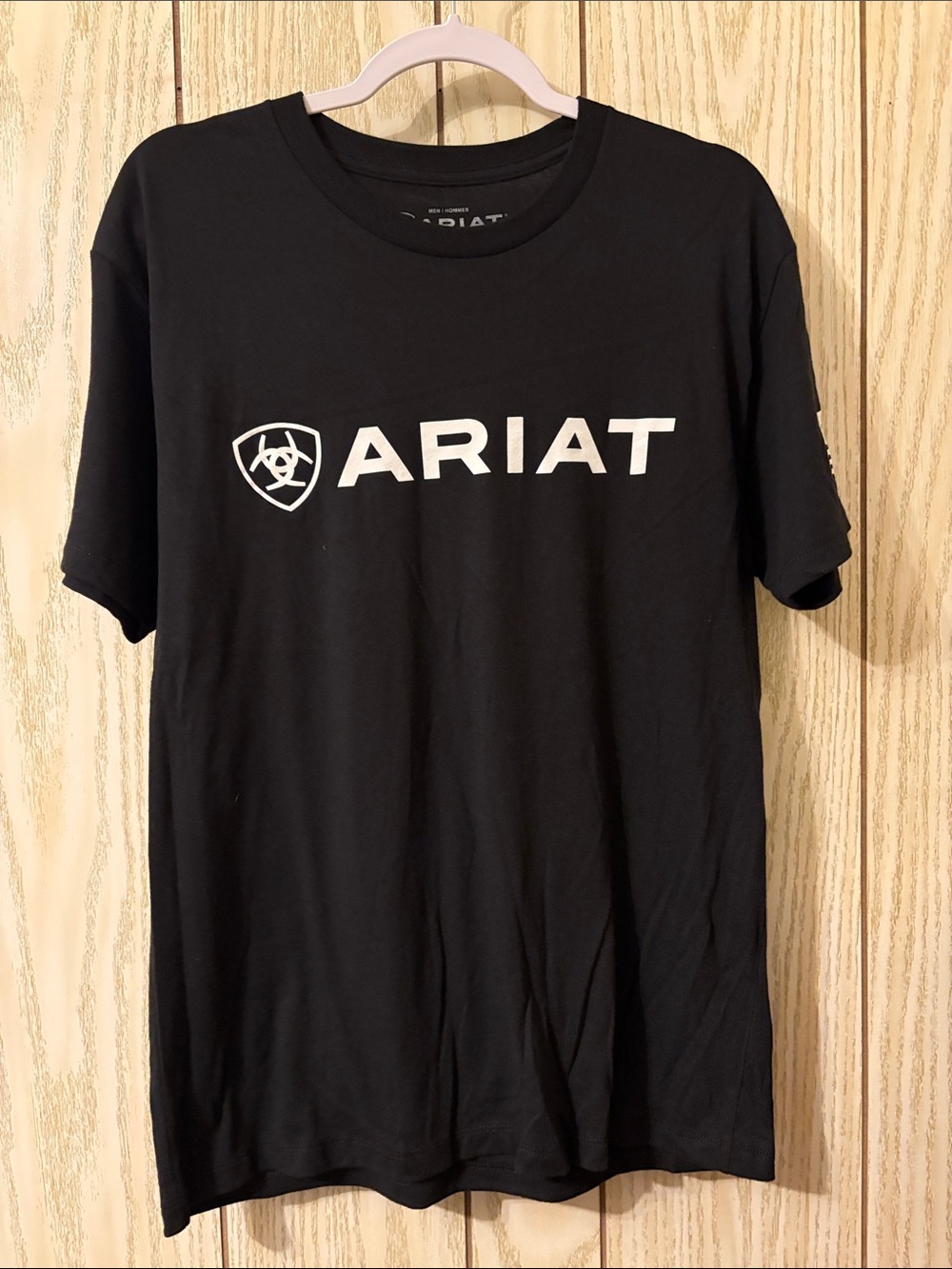 Ariat Black Tee with White Logo